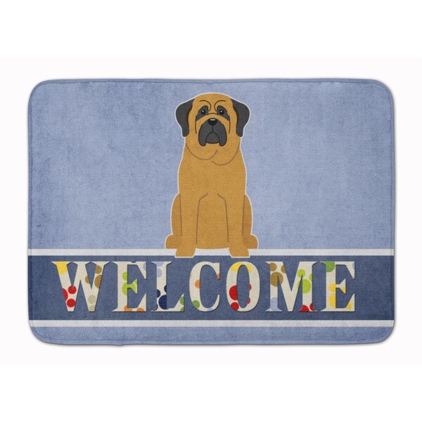 Carolines Treasures Mastiff Welcome Machine Washable Memory Foam Mat BB5599RUG - main